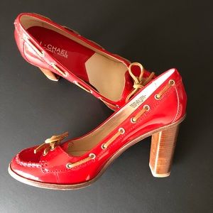 Michael Kors Red Patent heels, Size 8.5